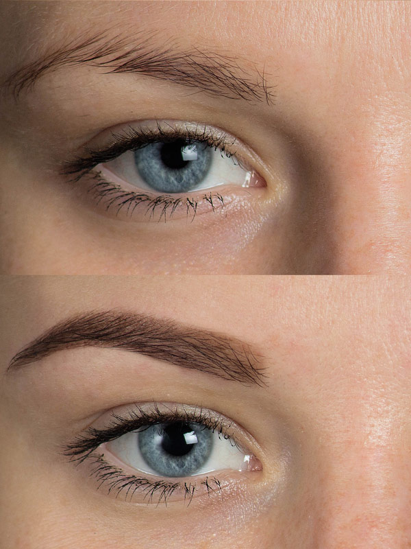 maquillage permanent sourcils effet poudre